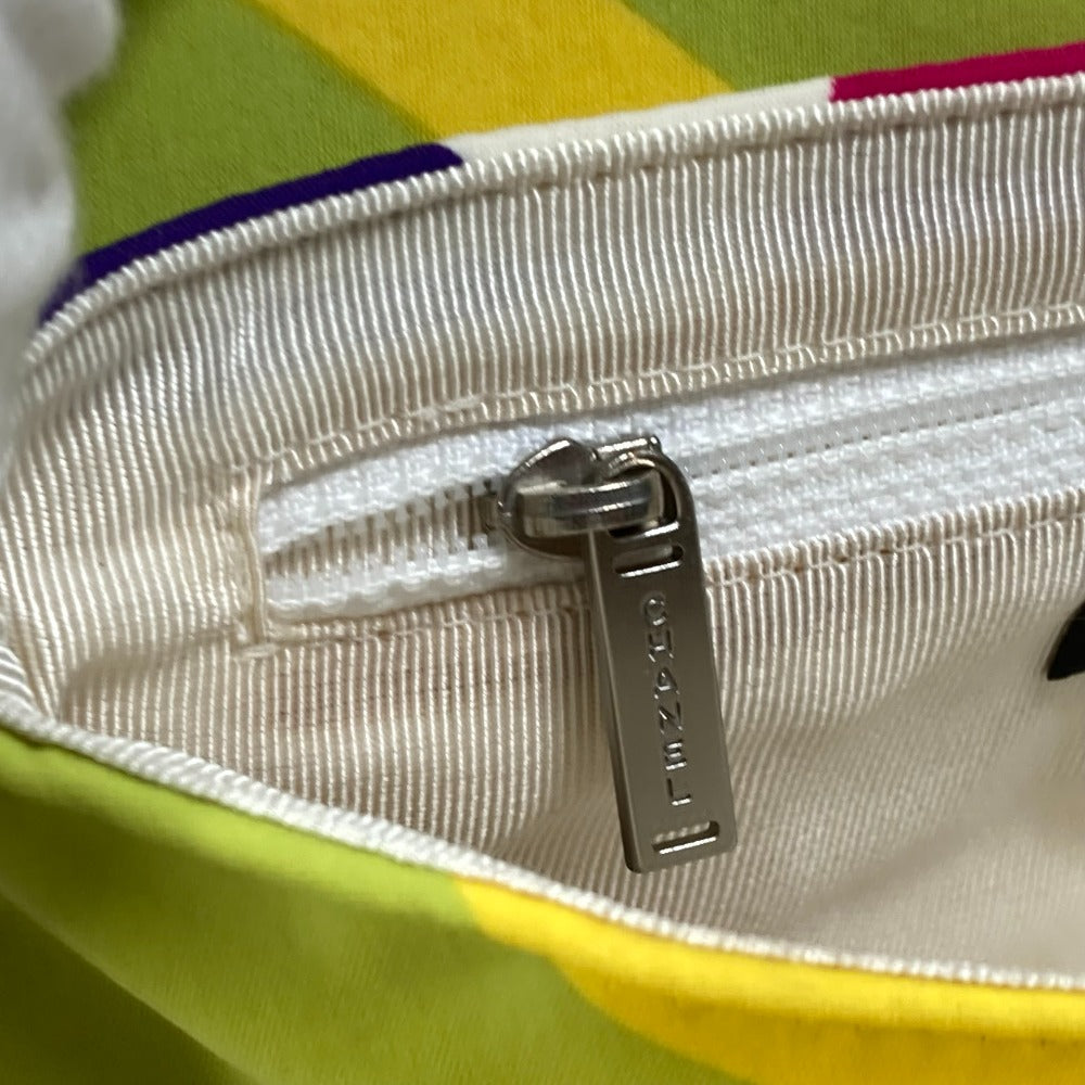 CHANEL Shoulder Bag Nylon multicolor Handbag mini bag chocolate bar piano