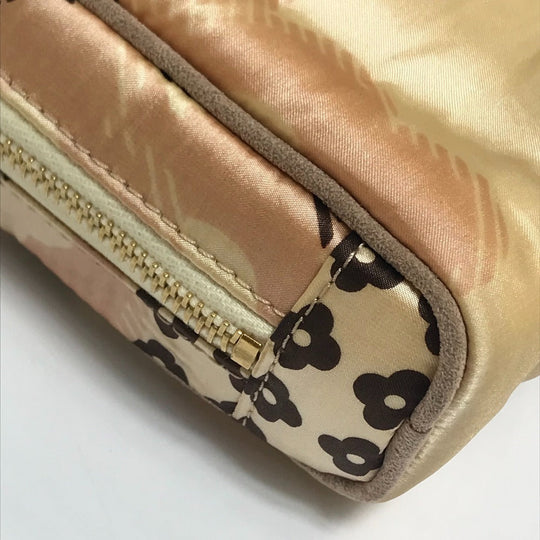 CHANEL Travel case Nylon pink Camelia Women Used Authentic