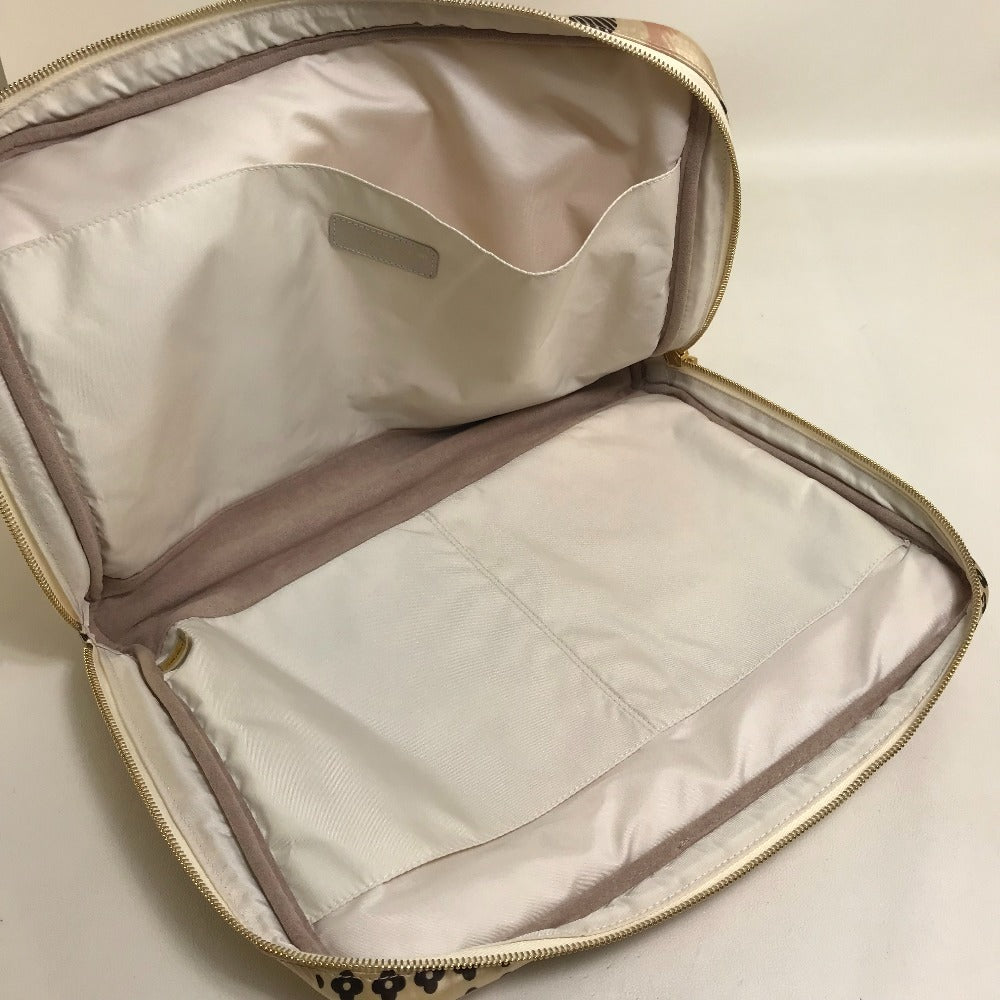 CHANEL Travel case Nylon pink Camelia Women Used Authentic