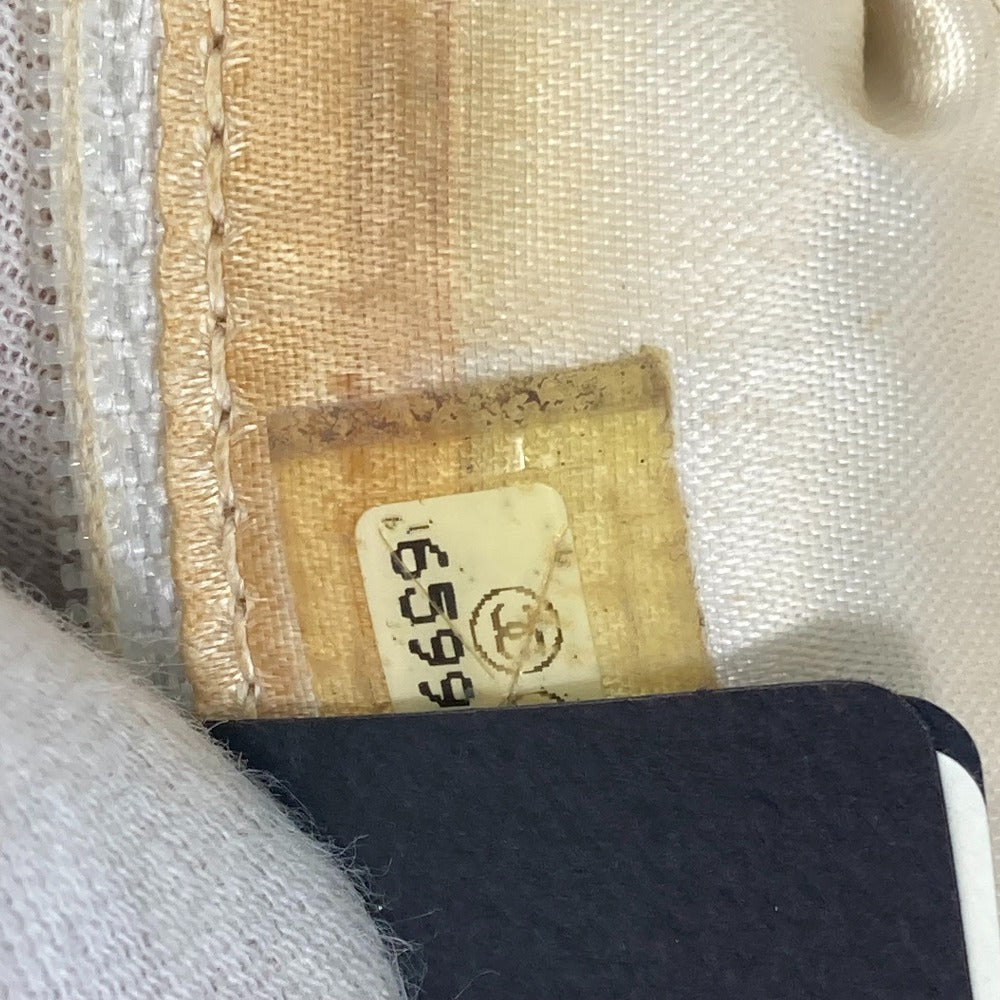 CHANEL Handbag Caviar skin white Matrasse quilting CC COCO Mark Women Used Authentic