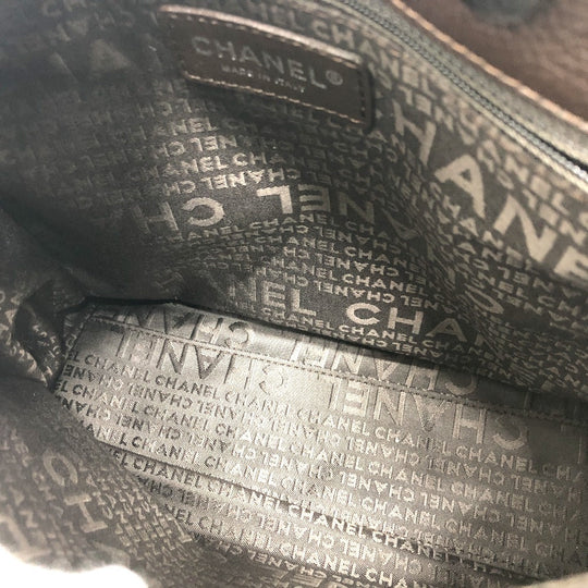 CHANEL Tote Bag leather Brown Handbag Executive 2.55