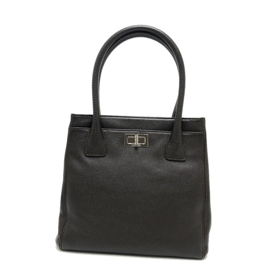 CHANEL Tote Bag leather Brown Handbag Executive 2.55