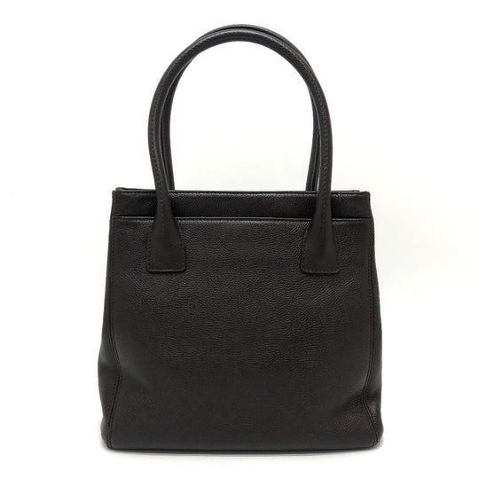 CHANEL Tote Bag leather Brown Handbag Executive 2.55