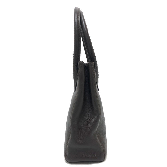 CHANEL Tote Bag leather Brown Handbag Executive 2.55