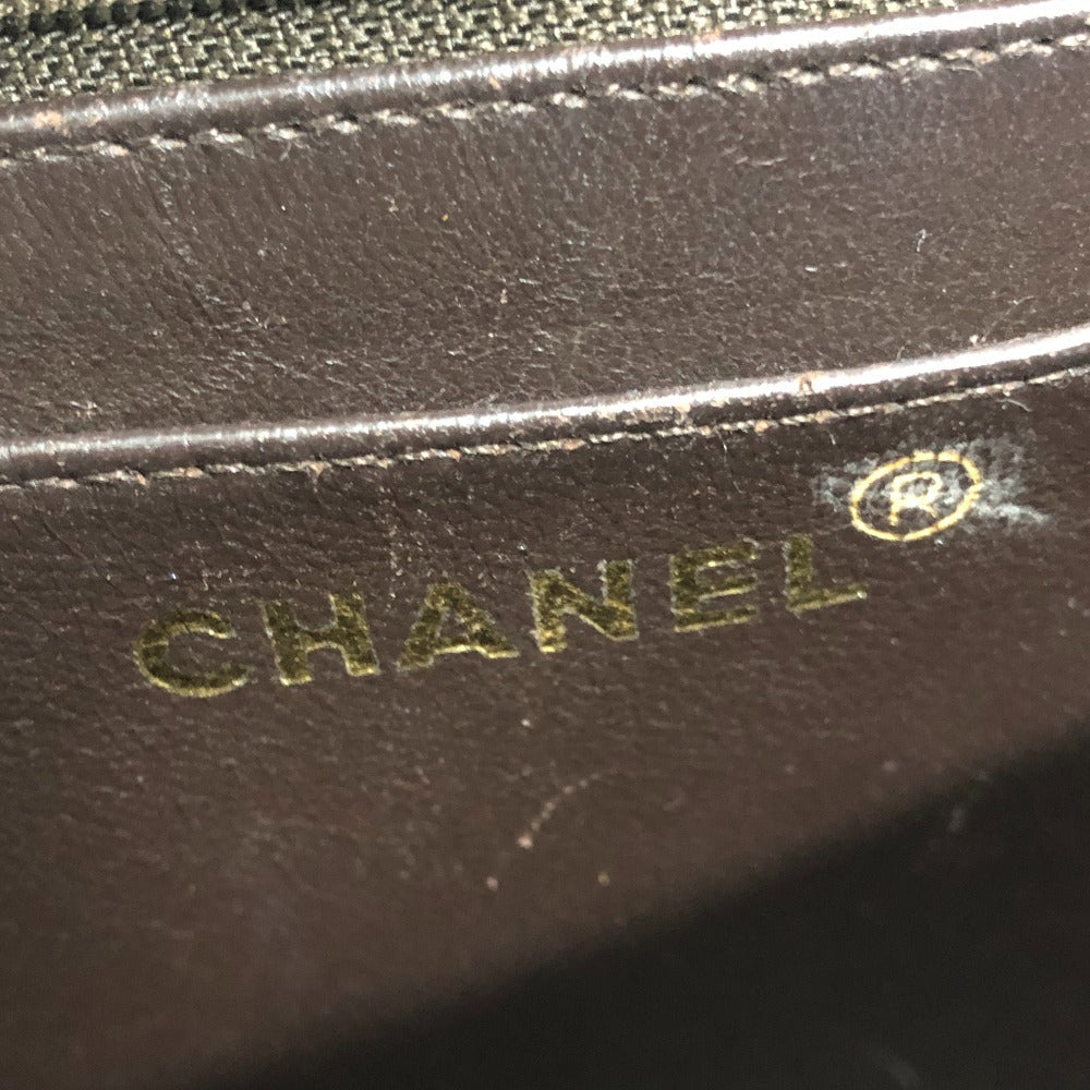 CHANEL Handbag Calfskin Brown Matrasse Turn lock
