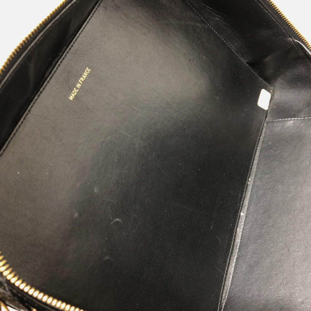 CHANEL Handbag enamel black Matrasse Vanity Women Used Authentic