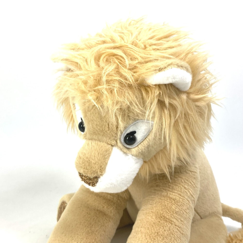 CHANEL Plush Doll Polyester, Acrylic beige COCO CRUSH lion animal Women Used Authentic