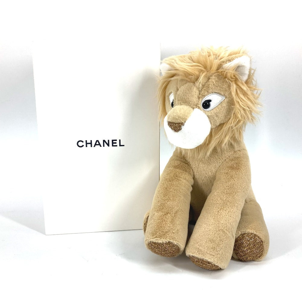 CHANEL Plush Doll Acrylic, Polyester beige COCO CRUSH Lion Women Used Authentic