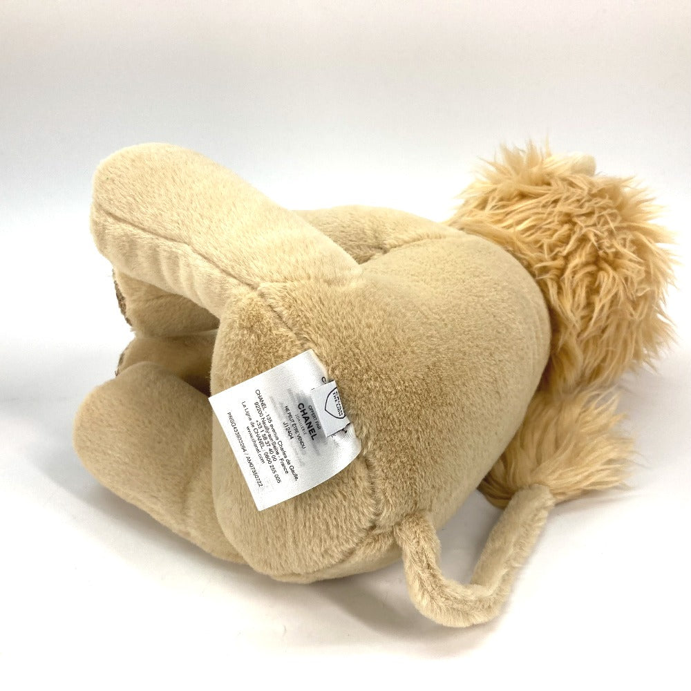 CHANEL Plush Doll Acrylic, Polyester beige COCO CRUSH Lion Women Used Authentic