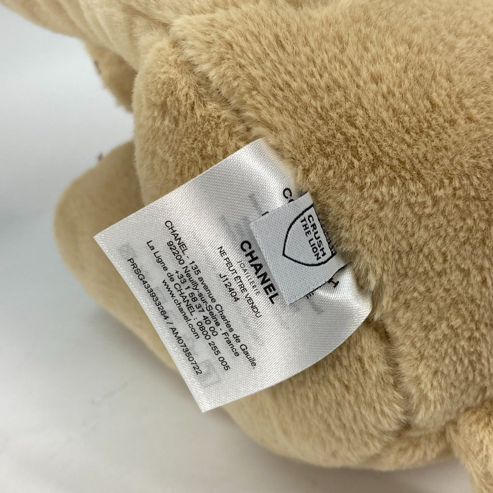 CHANEL Plush Doll Acrylic, Polyester beige COCO CRUSH Lion Women Used Authentic