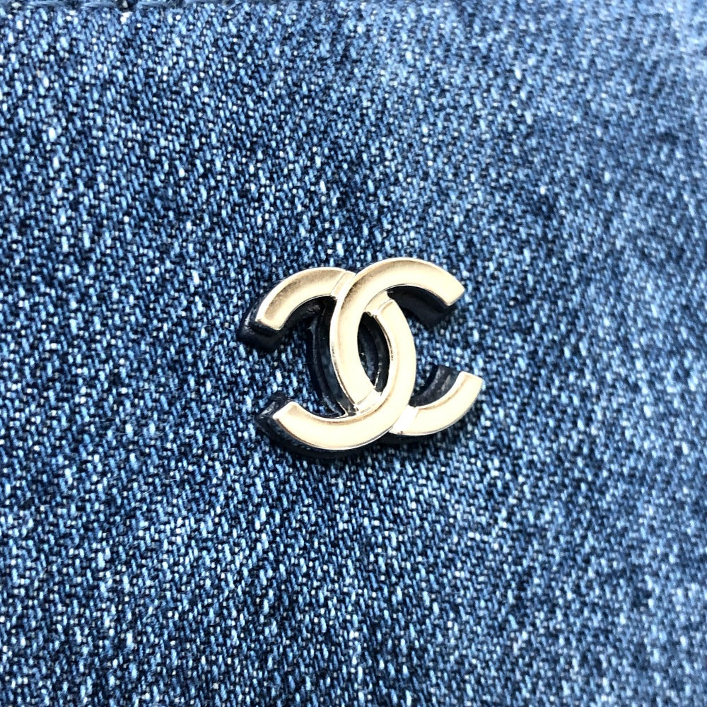 CHANEL Shoulder Bag AS3260 denim blue Chanel 22 Matelasse with medal charm Women Used Authentic