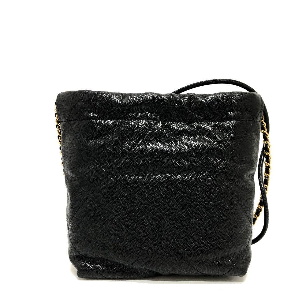CHANEL Shoulder Bag AS3980 Caviar skin black Matrasse Chanel 22 So Black