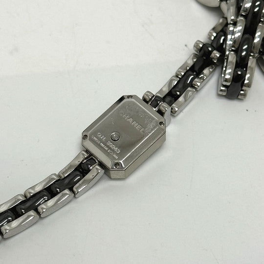 CHANEL Watches Quartz H3058 Stainless Steel, Ceramic black watch premire triple bracelet black dial Women Used Authentic
