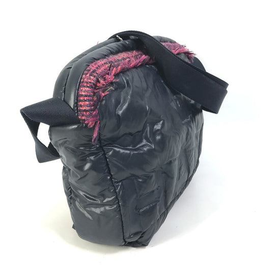 CHANEL Sling bag A57586 Nylon, Tweed Navy Shoulder Bag Coconeige Women Used Authentic