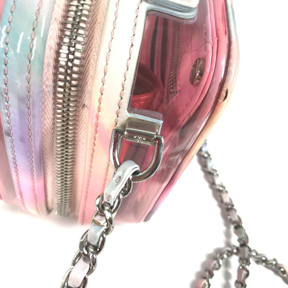 CHANEL Handbag Plastics pink Filigree Vanity Bag Crossbody CC COCO Mark Women Used Authentic