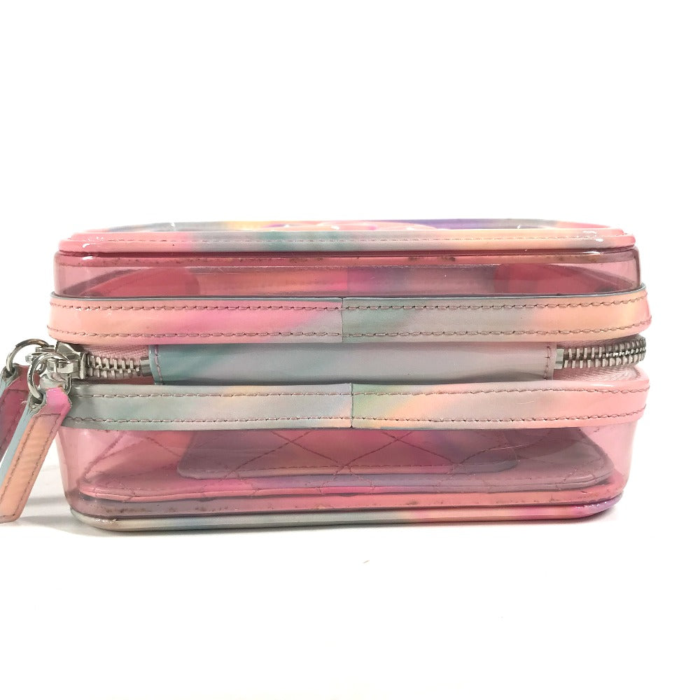 CHANEL Handbag Plastics pink Filigree Vanity Bag Crossbody CC COCO Mark Women Used Authentic
