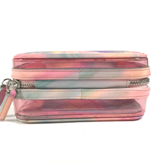 CHANEL Handbag Plastics pink Filigree Vanity Bag Crossbody CC COCO Mark Women Used Authentic