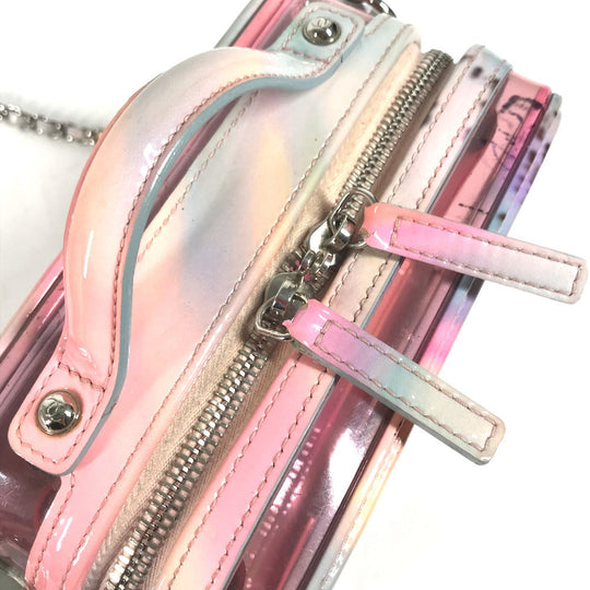 CHANEL Handbag Plastics pink Filigree Vanity Bag Crossbody CC COCO Mark Women Used Authentic