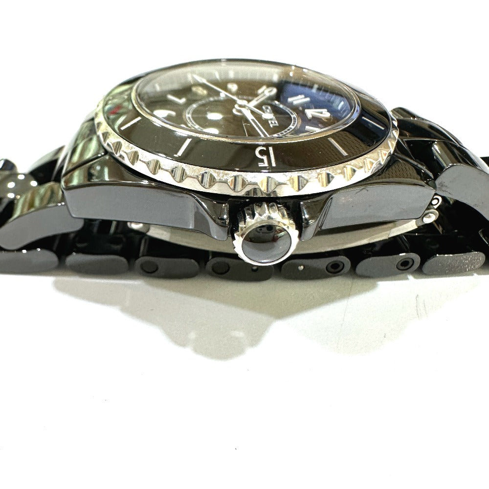 CHANEL Watches Quartz H5695 ceramic black J12 Ladies Watch black dial Women Used Authentic