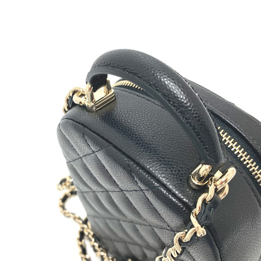 CHANEL Backpack AP3753 Caviar skin black Matrasse Timeless classic Women Used Authentic