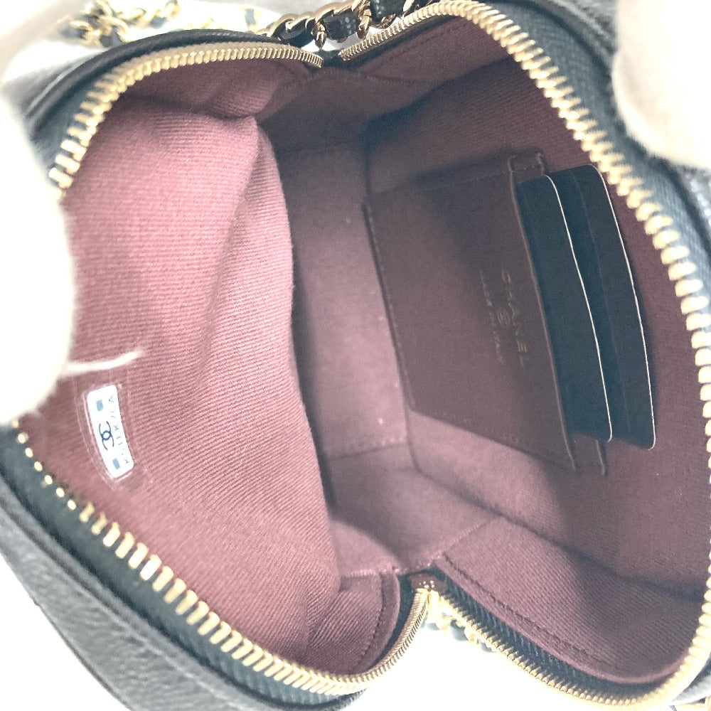 CHANEL Backpack AP3753 Caviar skin black Matrasse Timeless classic Women Used Authentic