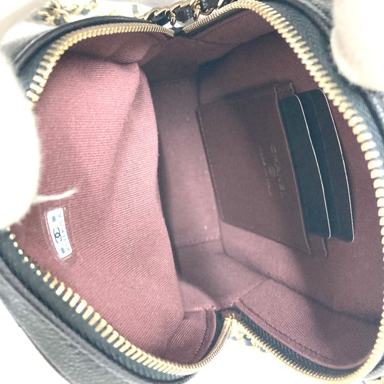 CHANEL Backpack AP3753 Caviar skin black Matrasse Timeless classic Women Used Authentic