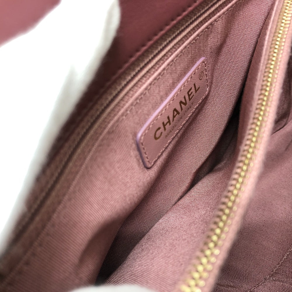 CHANEL Handbag Mouton, Leather wine-red Boa Coco Handle