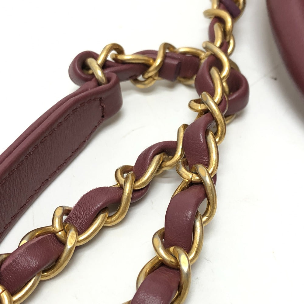 CHANEL Handbag Mouton, Leather wine-red Boa Coco Handle