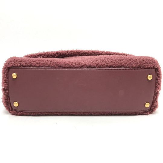 CHANEL Handbag Mouton, Leather wine-red Boa Coco Handle