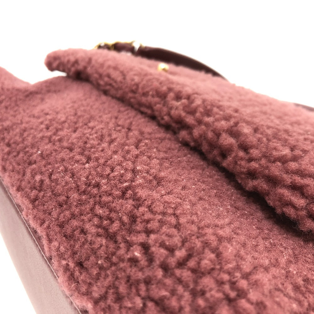 CHANEL Handbag Mouton, Leather wine-red Boa Coco Handle