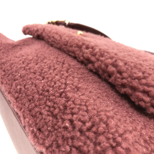 CHANEL Handbag Mouton, Leather wine-red Boa Coco Handle