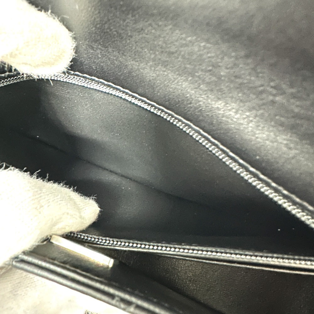 CHANEL Handbag lambskin black Matelasse 20 Quilting CC COCO Mark Top Handle So Black
