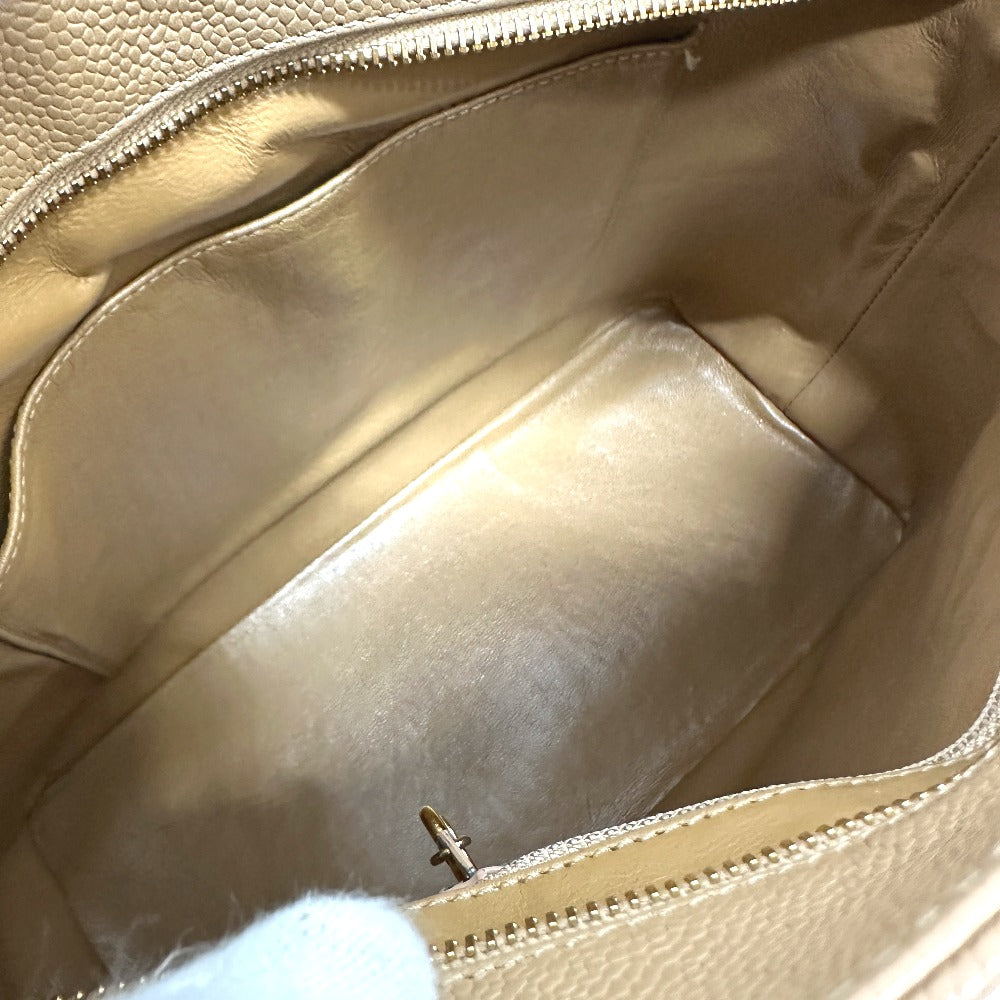 CHANEL Tote Bag A01804 Caviar skin beige CC COCO Mark Replica Tote