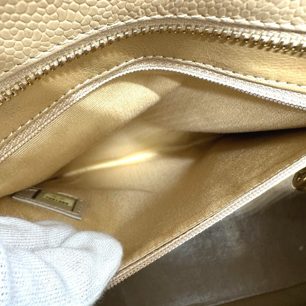 CHANEL Tote Bag A01804 Caviar skin beige CC COCO Mark Replica Tote