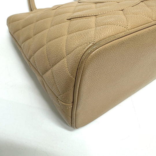 CHANEL Tote Bag A01804 Caviar skin beige CC COCO Mark Replica Tote
