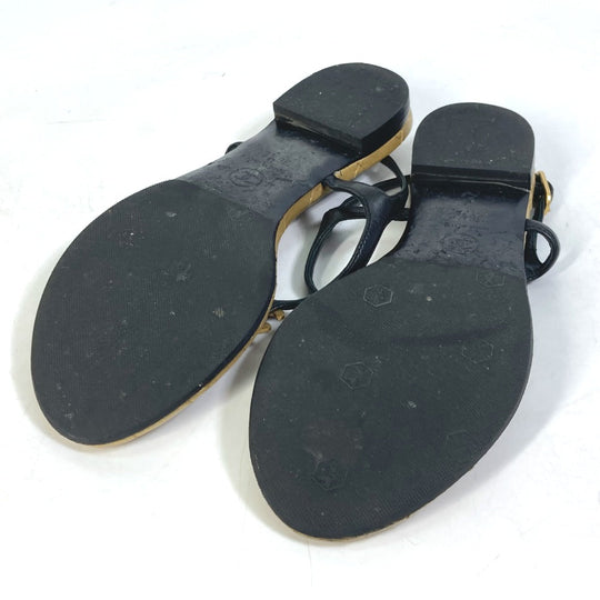 CHANEL Sandals leather gold Matrasse quilting CC COCO Mark Women 36.5 Used Authentic