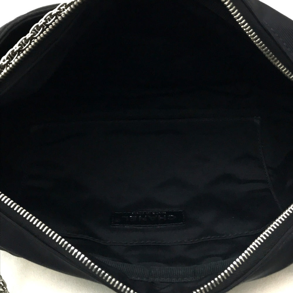 CHANEL Shoulder Bag canvas black quilting By color Women Used Authentic
