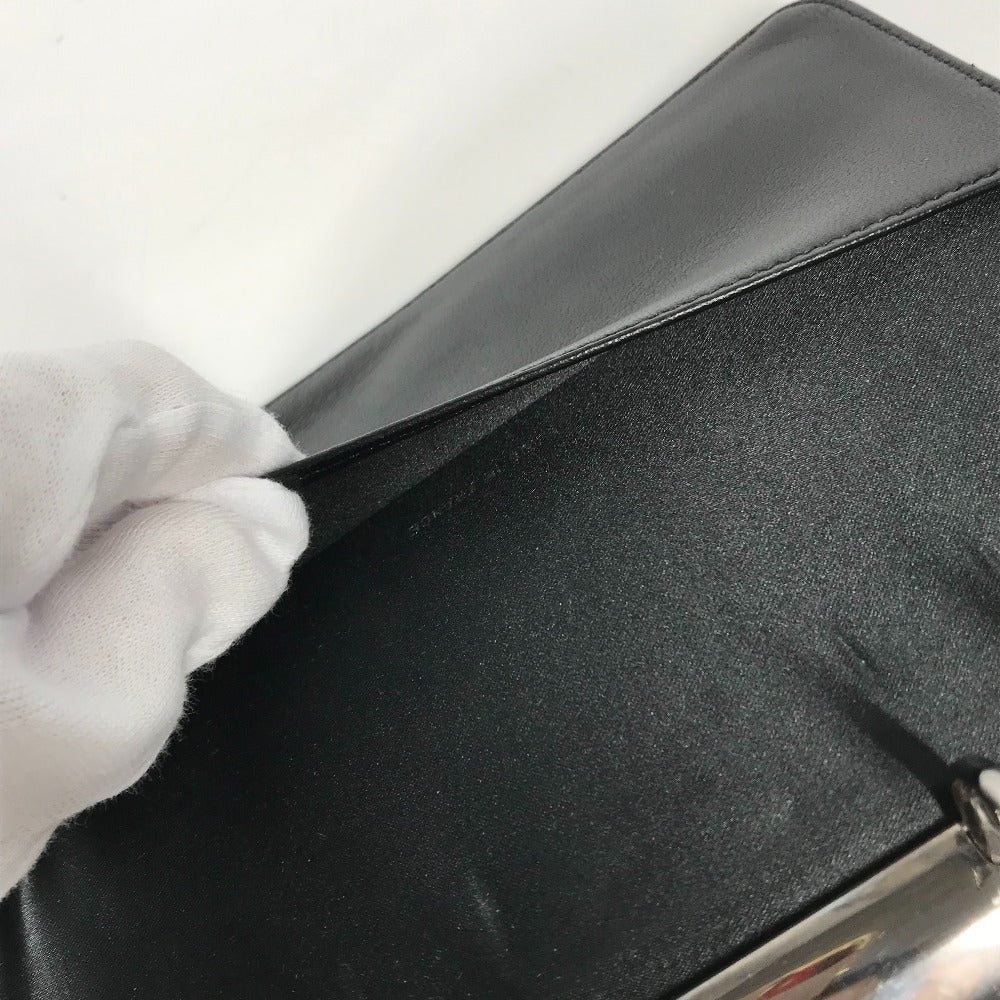 CHANEL Notebook cover Nylon black New travel line logo Women Used Authentic