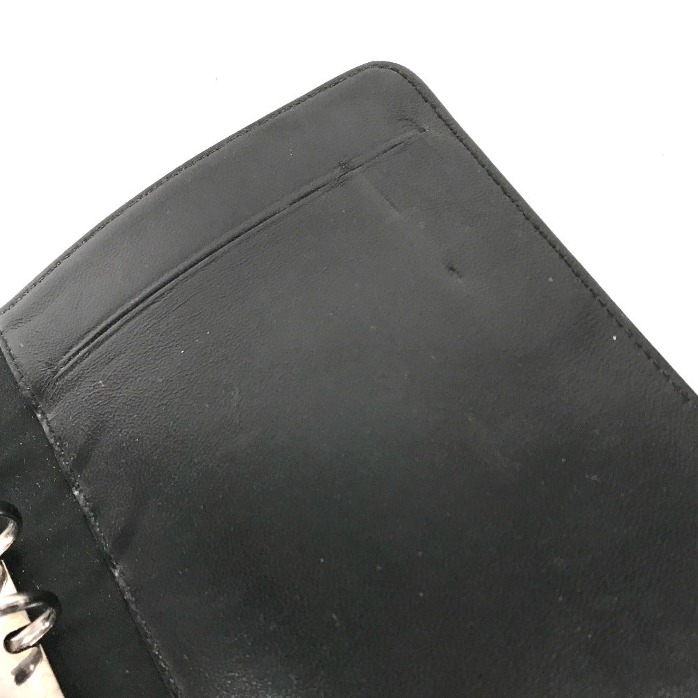 CHANEL Notebook cover Nylon black New travel line logo Women Used Authentic