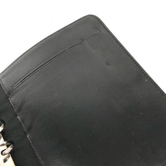 CHANEL Notebook cover Nylon black New travel line logo Women Used Authentic