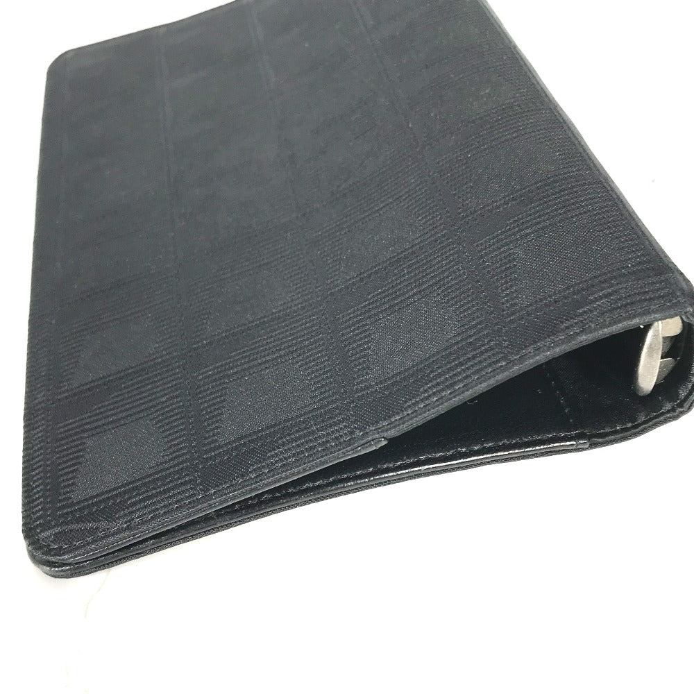 CHANEL Notebook cover Nylon black New travel line logo Women Used Authentic
