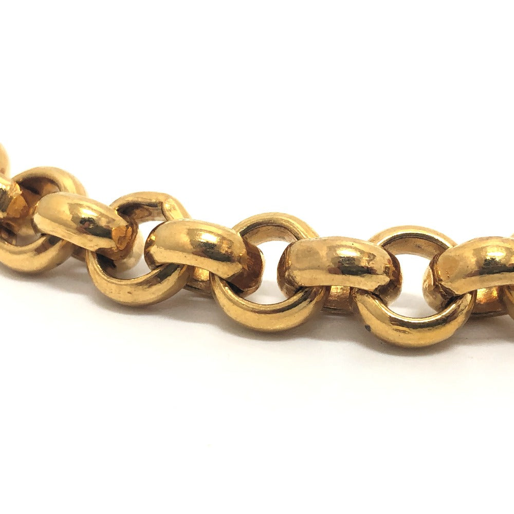 CHANEL belt metal gold COCO Mark logo Women Used Authentic
