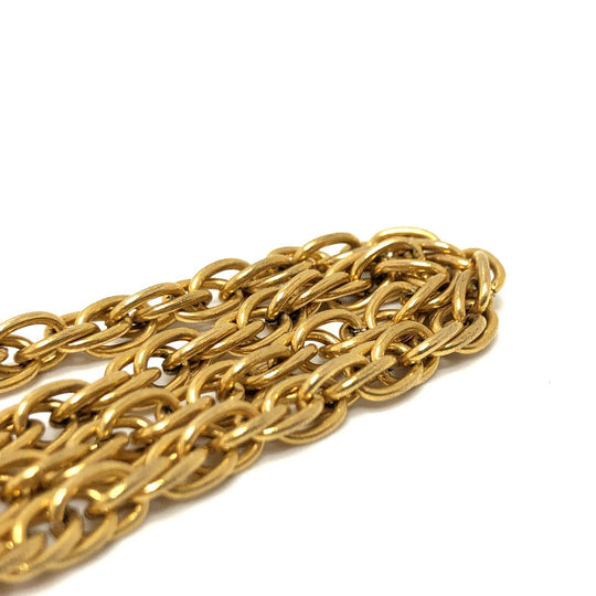 CHANEL Necklace metal gold COCO Mark Women Used Authentic