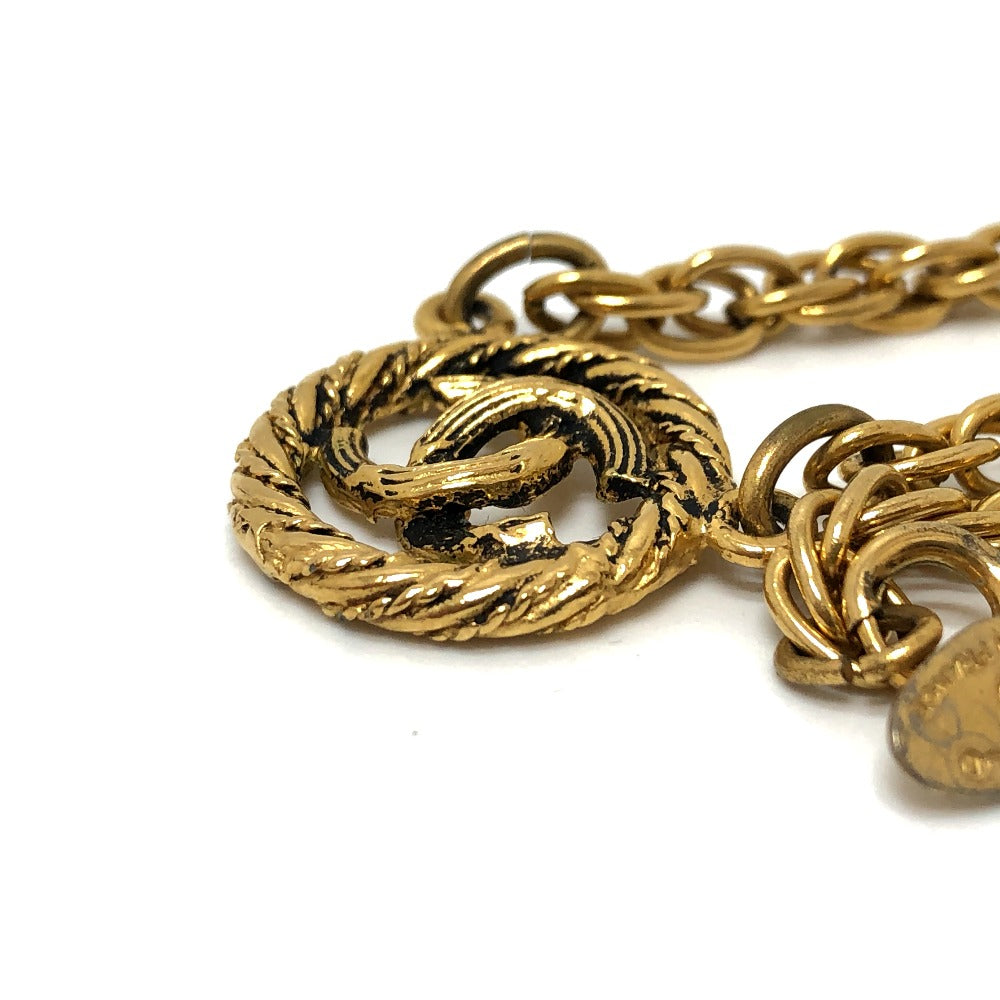 CHANEL Necklace metal gold COCO Mark Women Used Authentic