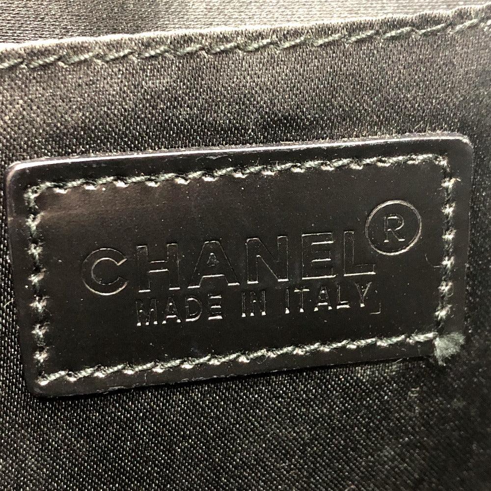CHANEL Cosmetics Pouch A17682 Nylon jacquard black New travel line Women Used Authentic