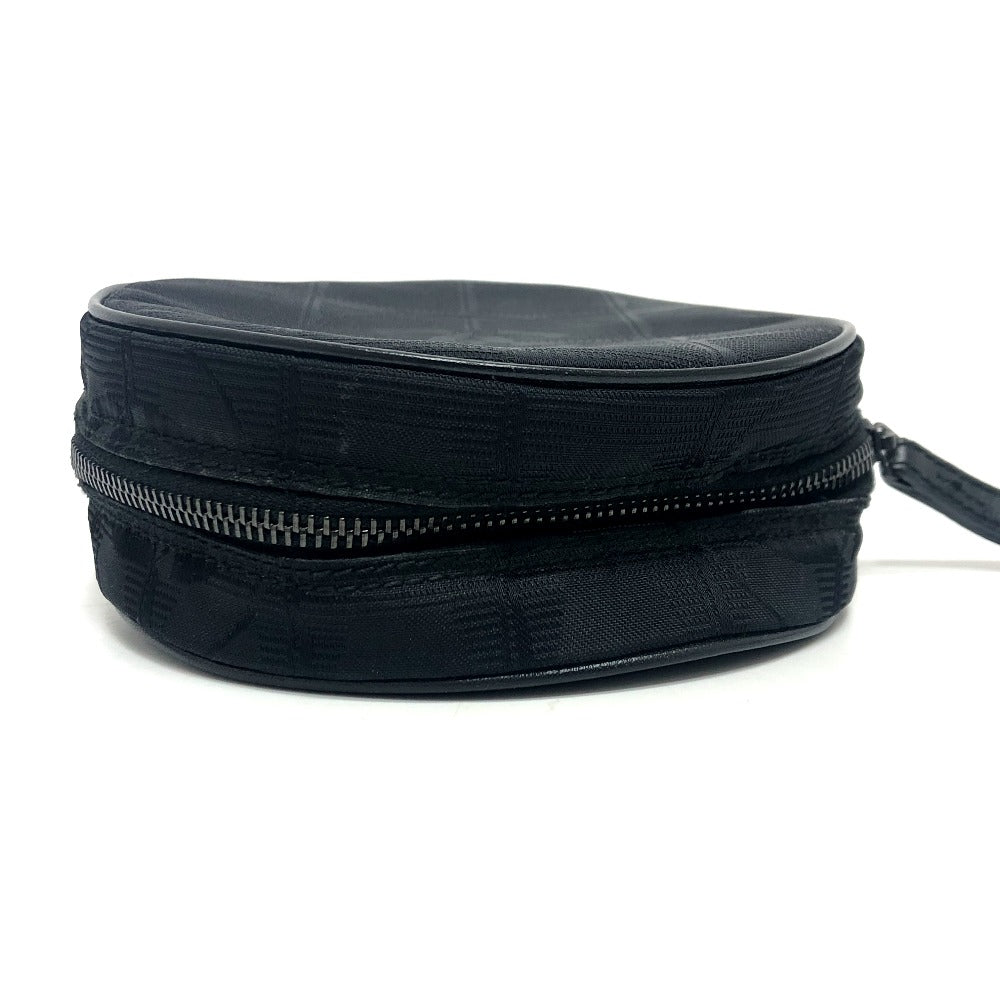 CHANEL Cosmetics Pouch A17682 Nylon jacquard black New travel line Women Used Authentic