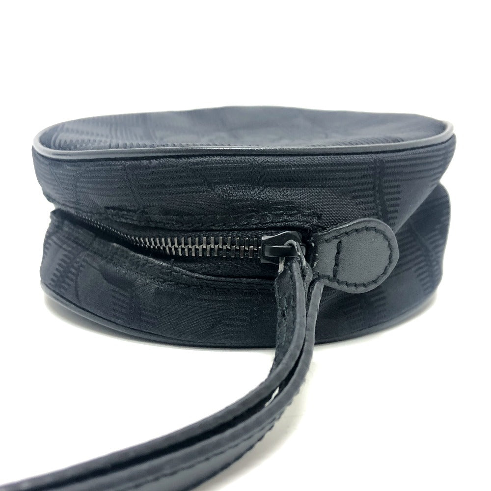 CHANEL Cosmetics Pouch A17682 Nylon jacquard black New travel line Women Used Authentic