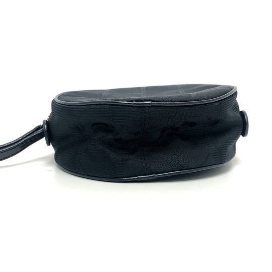 CHANEL Cosmetics Pouch A17682 Nylon jacquard black New travel line Women Used Authentic