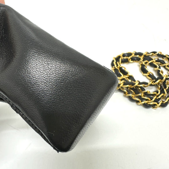 CHANEL Shoulder Bag 2208 lambskin black Mini matrasse