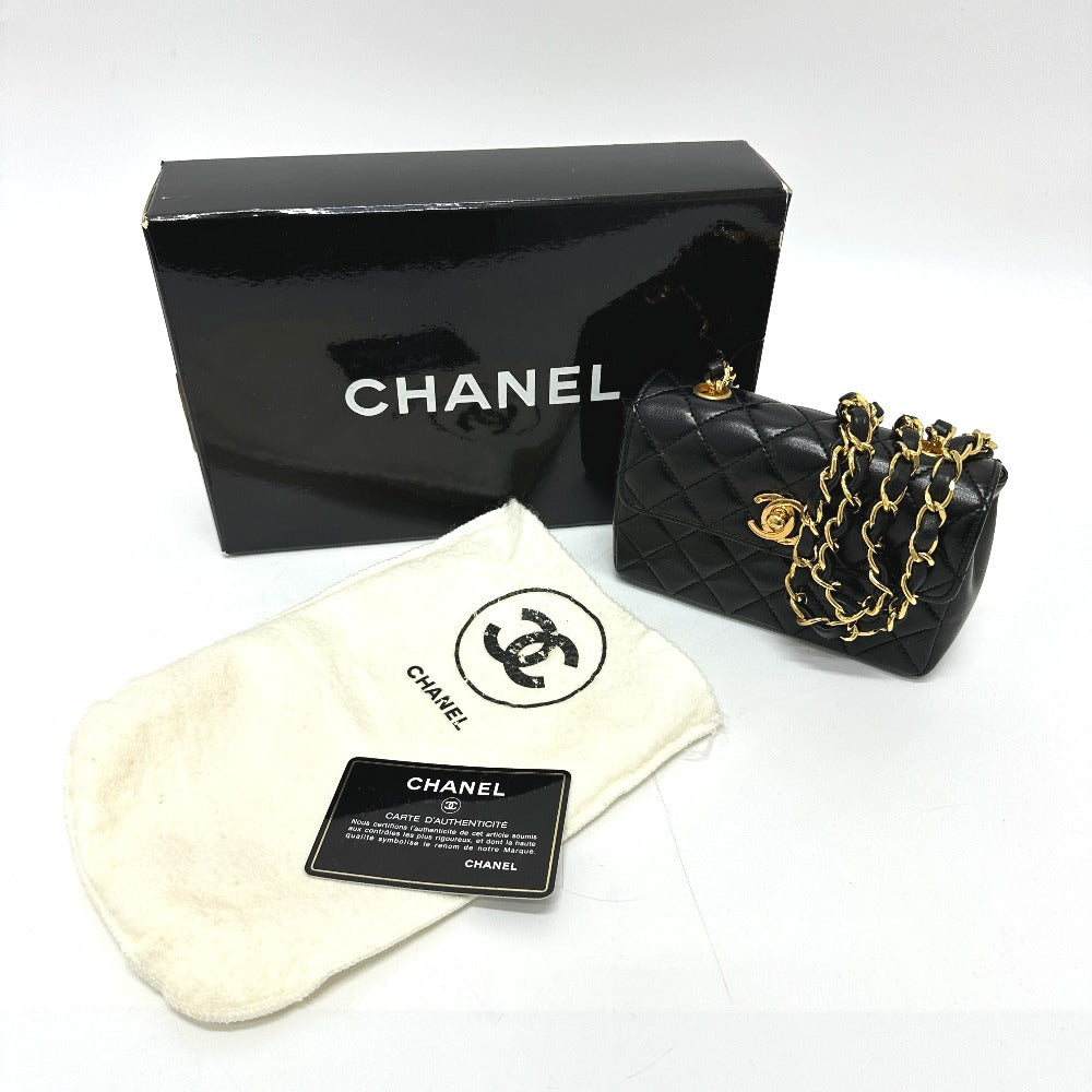 CHANEL Shoulder Bag 2208 lambskin black Mini matrasse